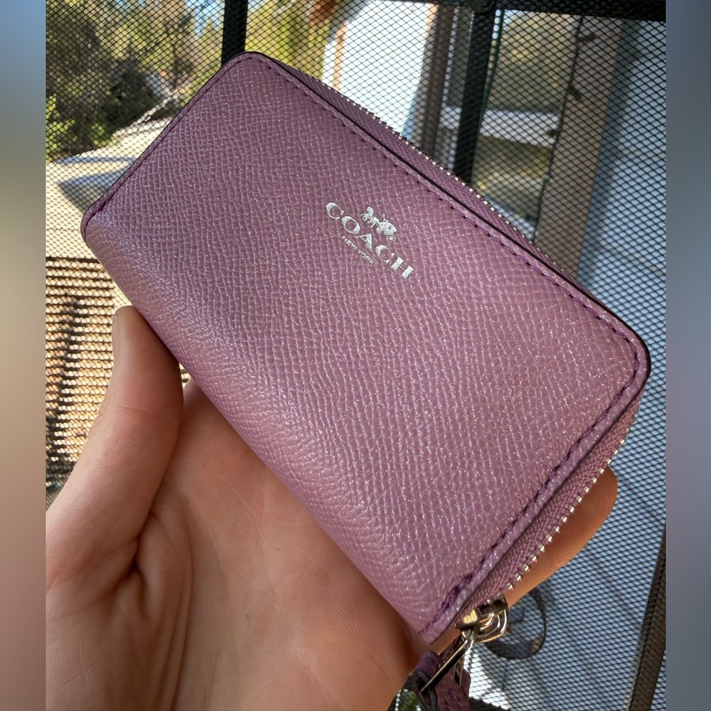 Coach double zip coin/card case - Picture 8 of 8
